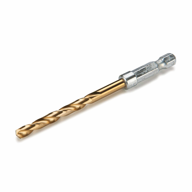 Titanium Hex Shank Drill Bit - Size:3/16"